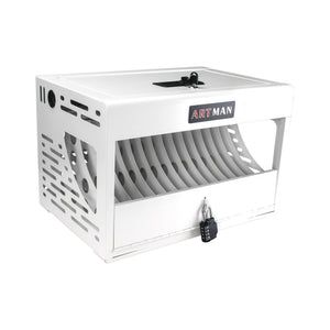 16 Bay Charging Cabinet For Laptop book, Locking Charging Station