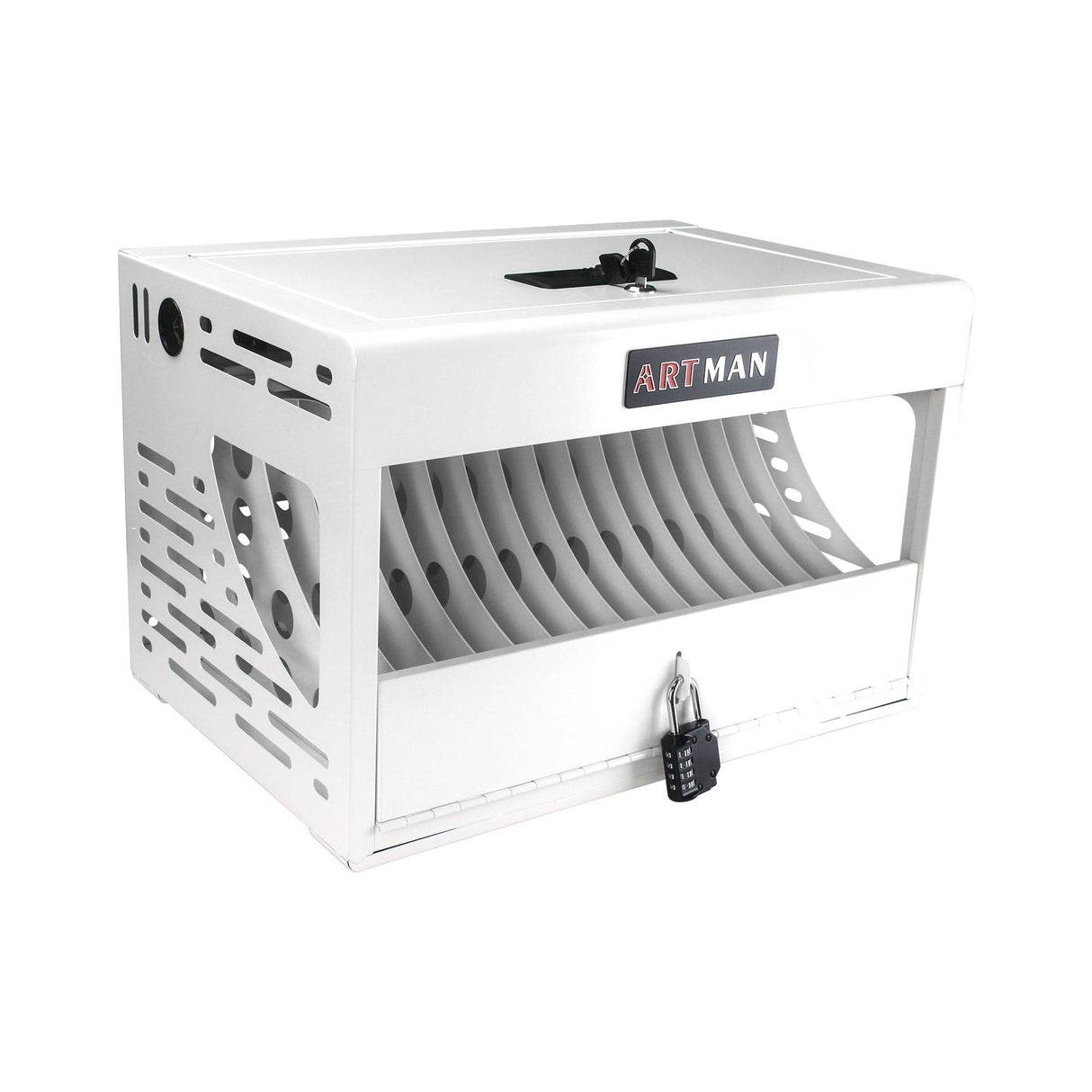 16 Bay Charging Cabinet For Laptop book, Locking Charging Station