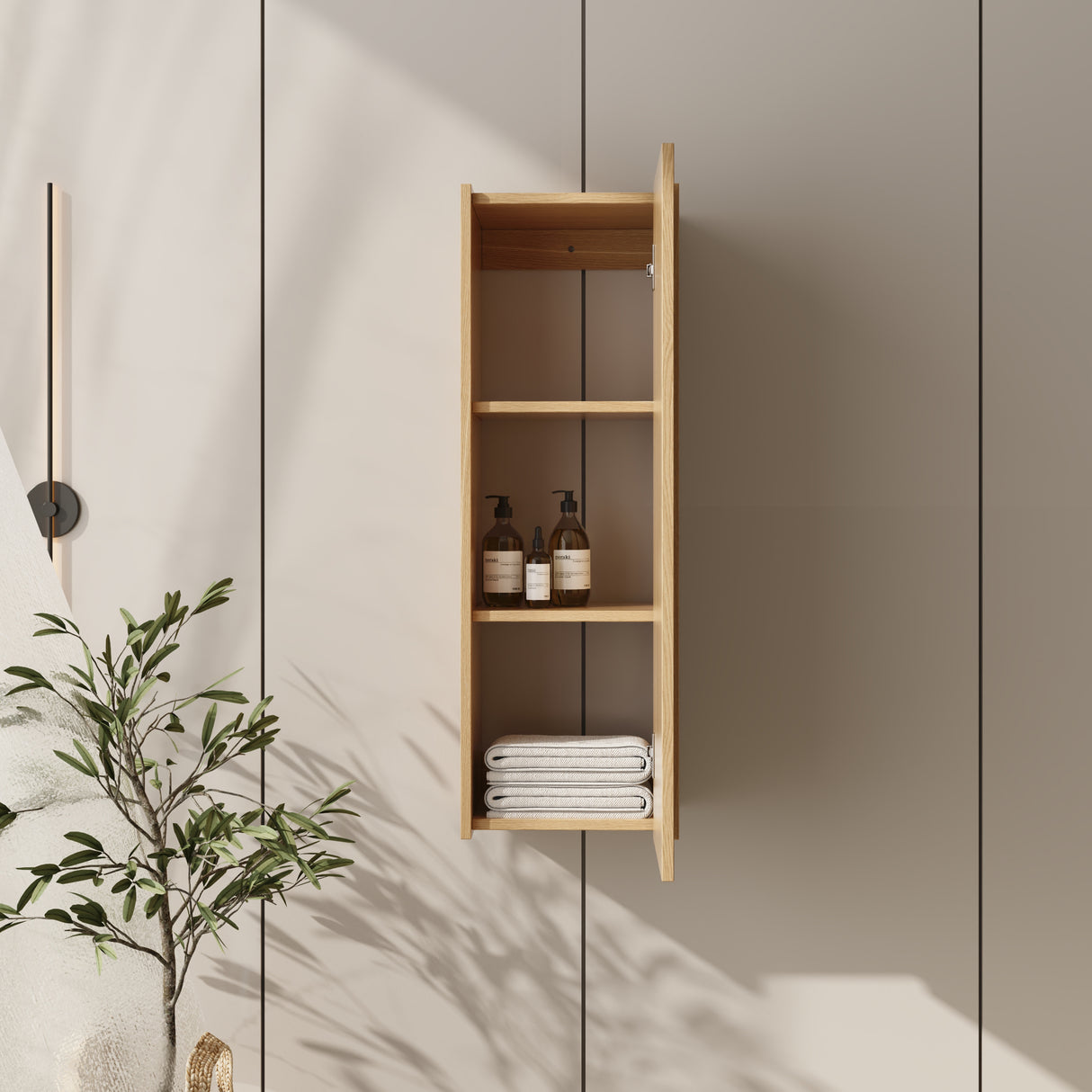 12 Inch Small Wall Mounted Side Cabinet