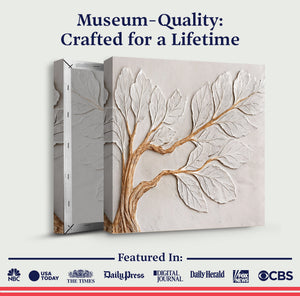 Calm In Ivory Clay Wall Art