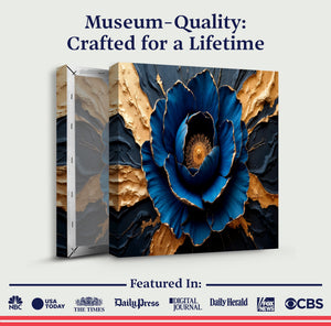 Sapphire Bloom Wall Art