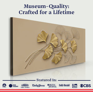Golden Botanical Wall Art