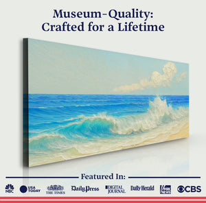 Serene Ocean Wave Coastal Wall Art XIII