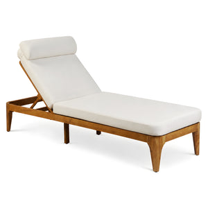 TOPMAX Acacia Wood Chaise Lounge