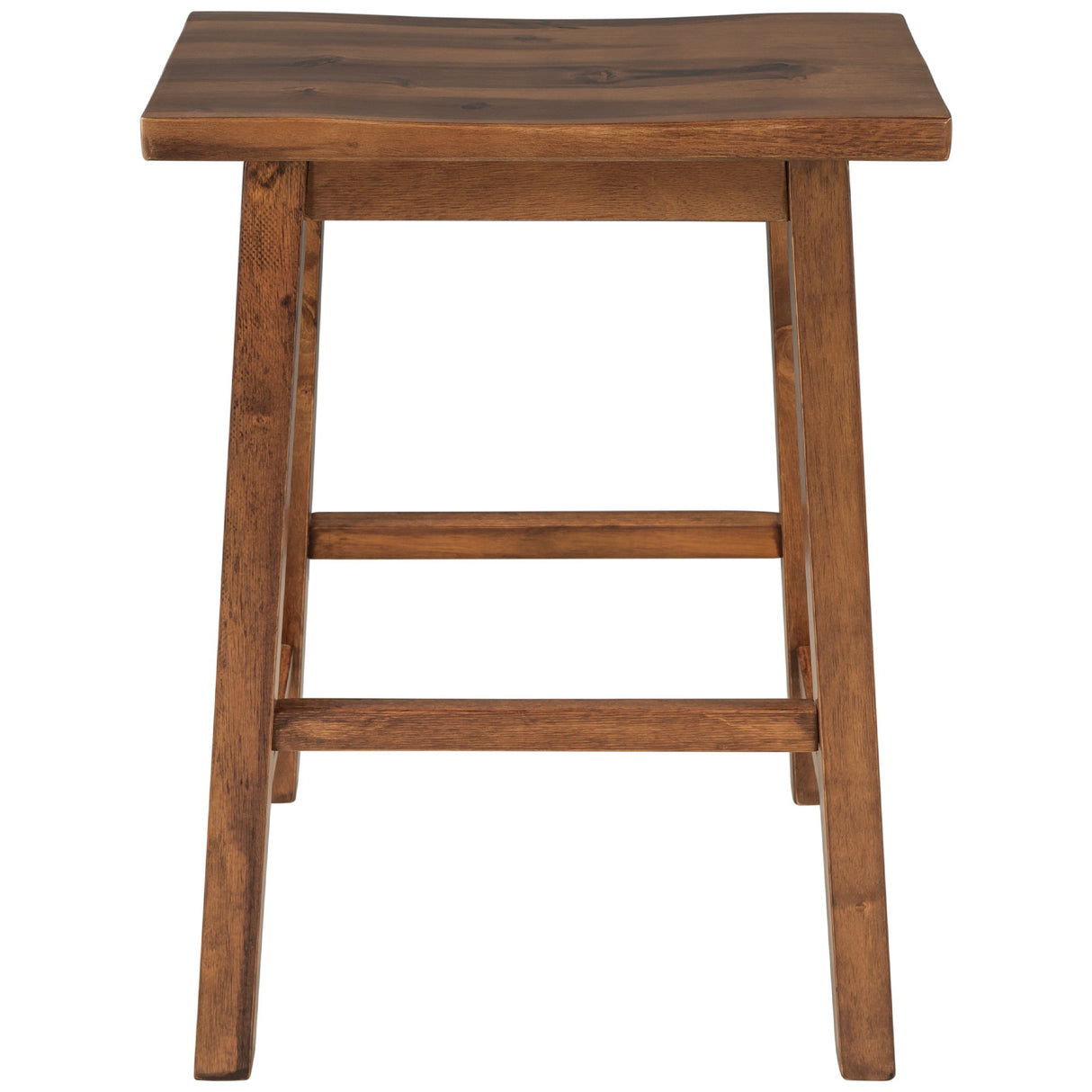 Rustic 3 Piece Stationary Kitchen Island Set With 2 Seatings, With 2 Open Shelves
