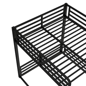 Metal Bunk Bed, Full XL Over Full XL Frame