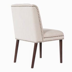 Light Luxury Rivet Upholstered Dining Chair Set of 2