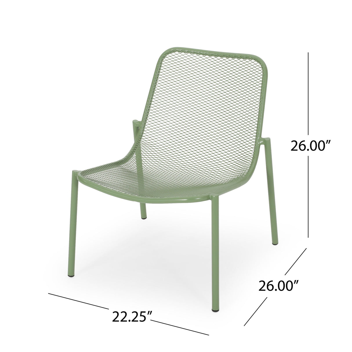Outdoor Iron Chair With Mesh Design - Best Buy Furniture