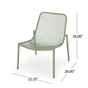 Outdoor Iron Chair With Mesh Design - Best Buy Furniture