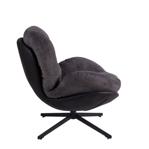 360° Swivel Office Chair, No Wheels