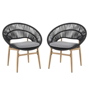 Cyril - Outdoor Papasan Style Dining Chair (Set of 2)