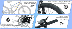 A2670 26 Inch Mountain Bike with 21-Speeds & Full Suspension