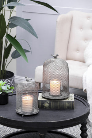 Set of 2 Ophira Sparrow Antique Candle Holders