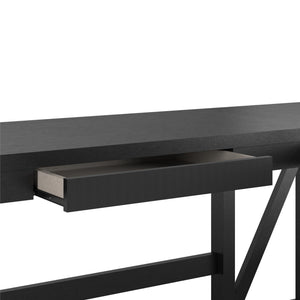 Crestwood - Lift Top L Desk - Black