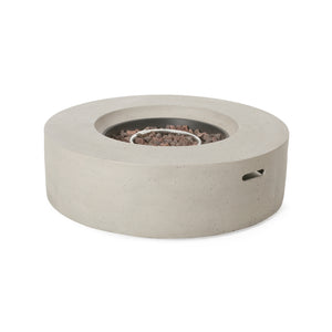 Outdoor 50,000 BTU Round MgO Concrete Propane Fire Pit