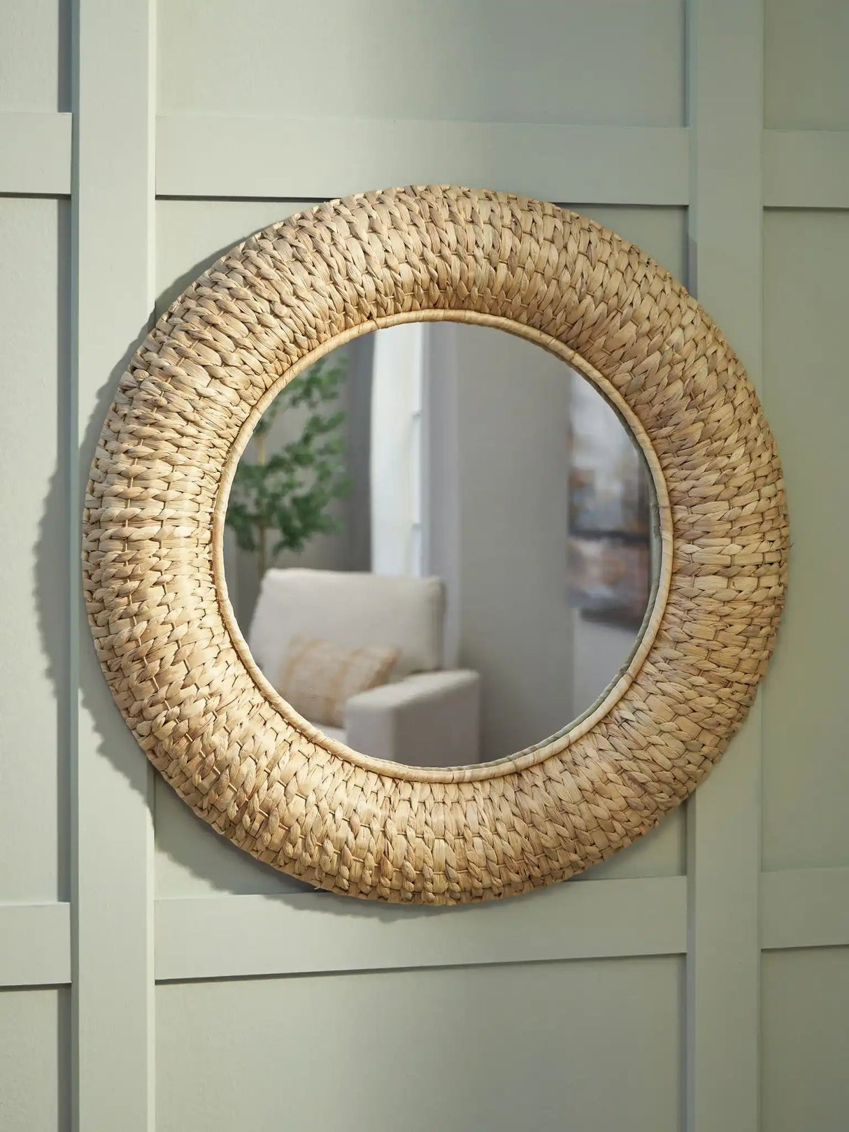 Briggsburg - Accent Mirror - Natural - Best Buy Furniture