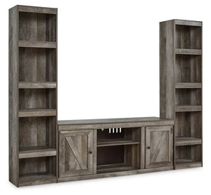 Wynnlow - 3-Piece Entertainment Center - Gray - Best Buy Furniture