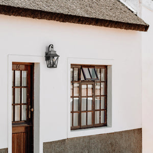 Black Outdoor Wall Lantern 2-Light