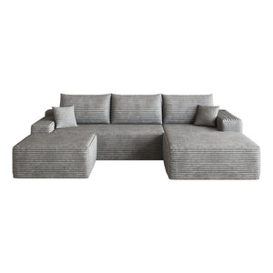107" Cloud Sectional Sofa with 1 Ottoman