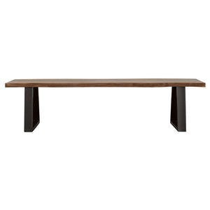 Wobegon - Rectangular Dining Bench - Gray