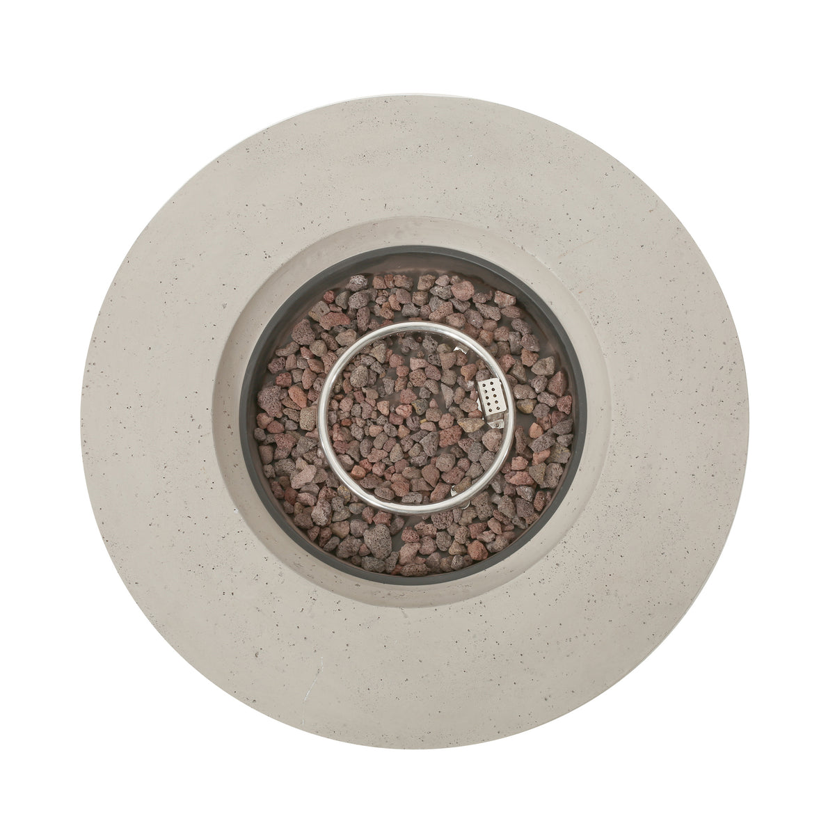 Outdoor 50,000 BTU Round MgO Concrete Propane Fire Pit