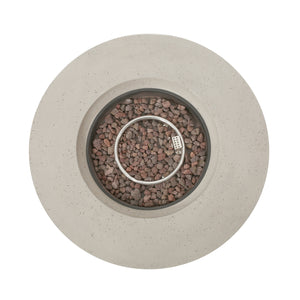 Outdoor 50,000 BTU Round MgO Concrete Propane Fire Pit
