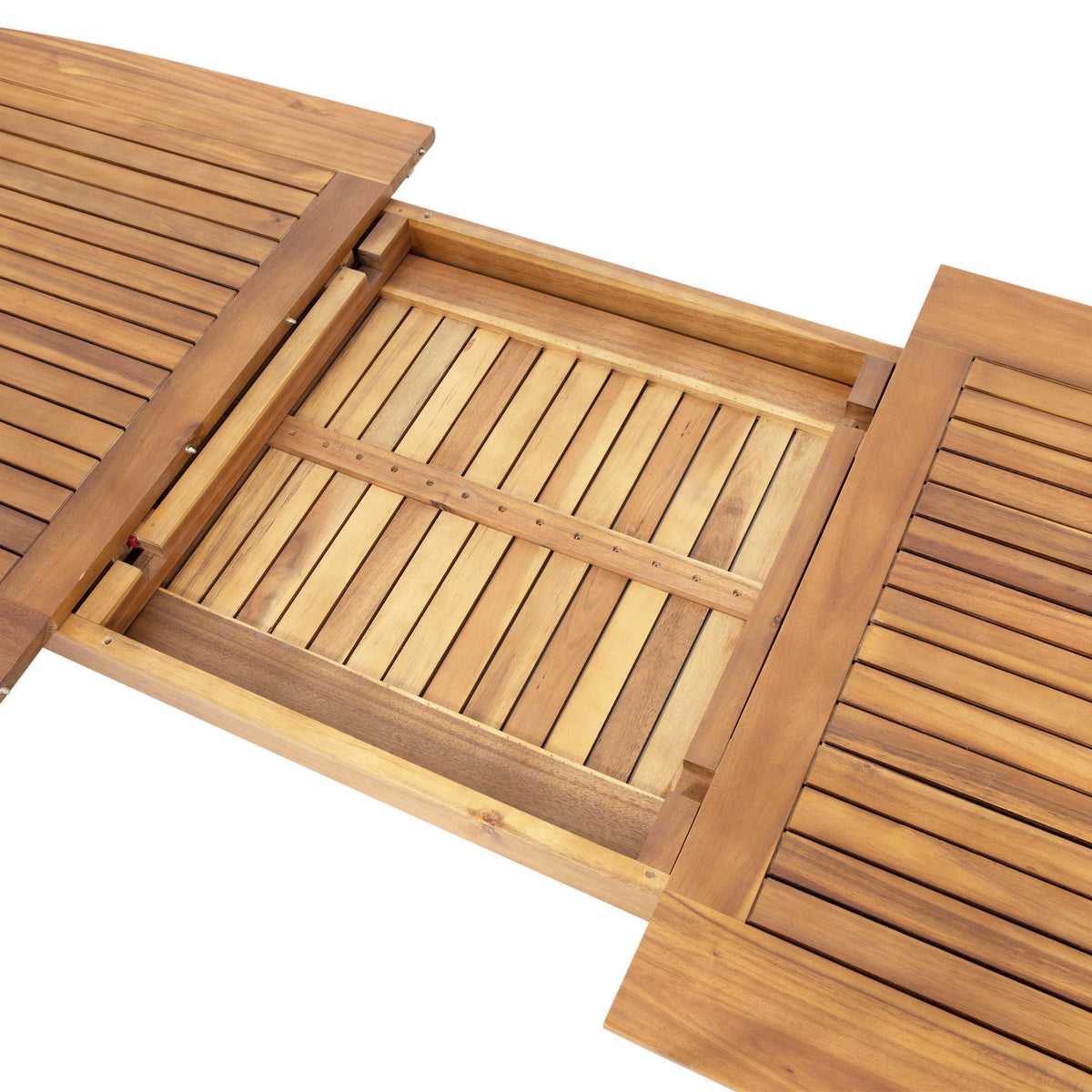 7 Piece Expandable Outdoor Dining Set with Acacia Wood Table