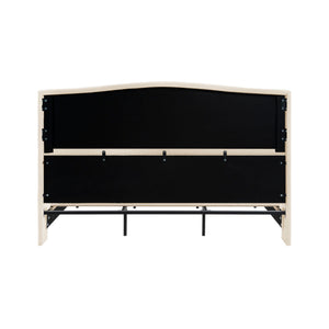 Platform Bed Frame With Tall Headboard And High Footboard