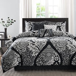 7 Piece Cotton Printed Comforter Set