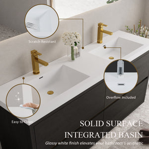 Bathin Freestanding Bathroom Vanity With Double Sinks