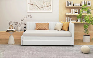 Upholstered Daybed, Sofa Bed Frame, No Box Spring Needed