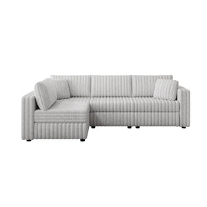 106.3" Soft L-shaped 4-Person Sofa