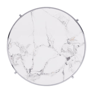 Elegant Round Table With Sintered Stone Top & Sturdy Metal Frame