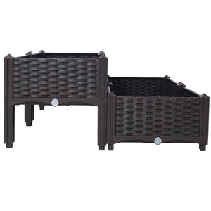 4 Piece Raised Garden Bed with Legs