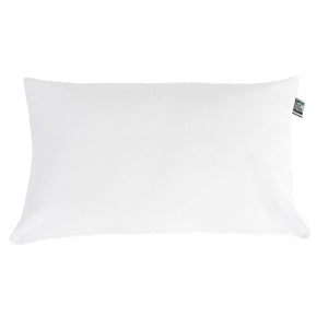 Ghostpillow Faux Down Luxury Pillow with Microfiber Gel Clusters, Cotton Cover - White