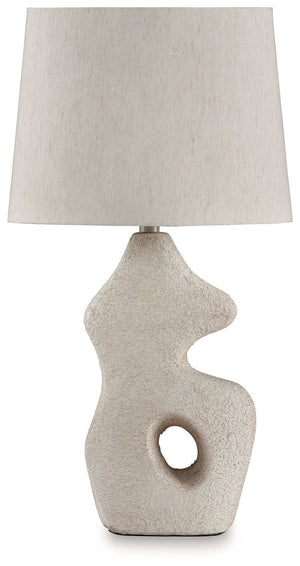 Chadrich - Paper Table Lamp (Set of 2) - Antique Beige - Best Buy Furniture