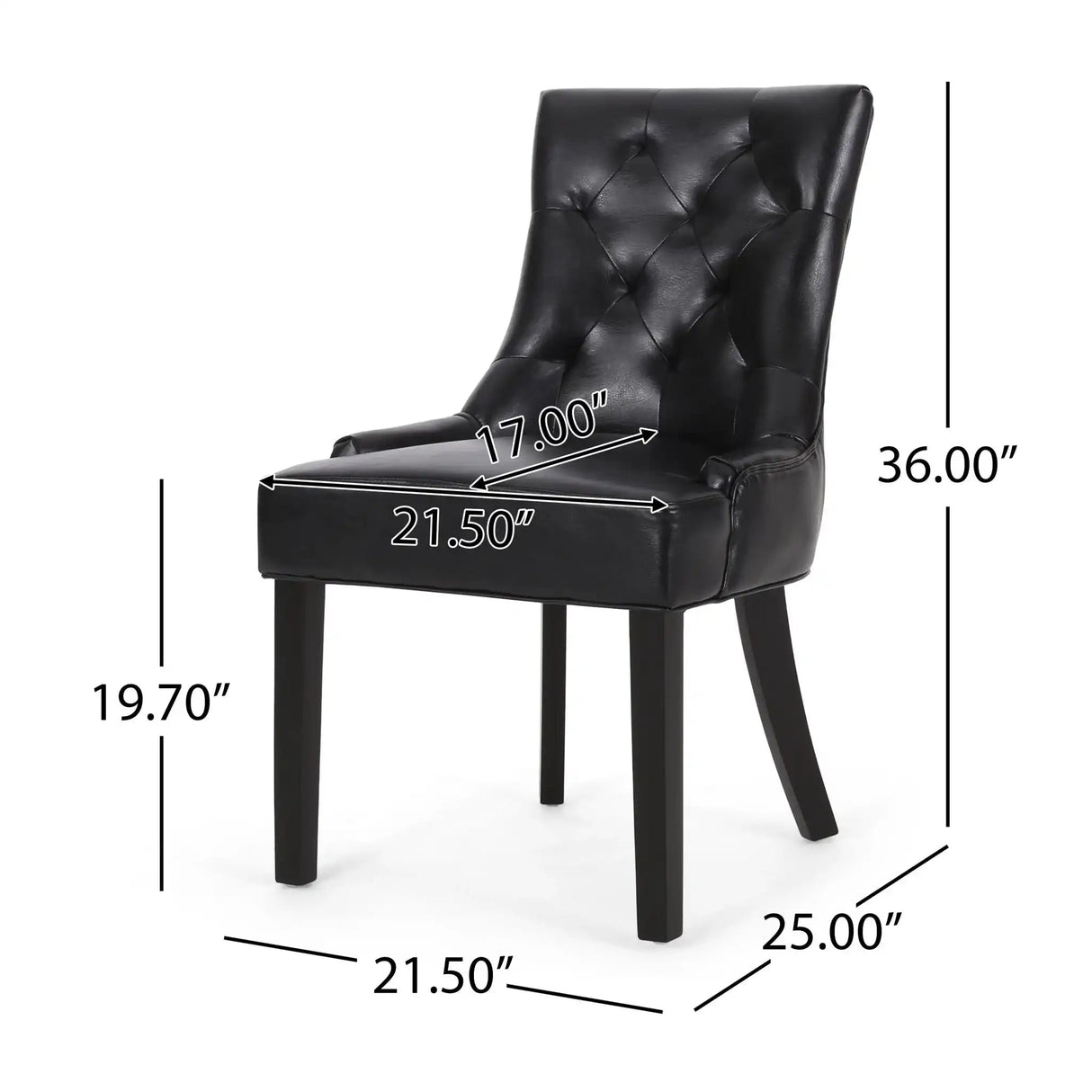 Cheney - Contemporary Dining Chair Tufted Upholstery (Set of 2) - Best Buy Furniture