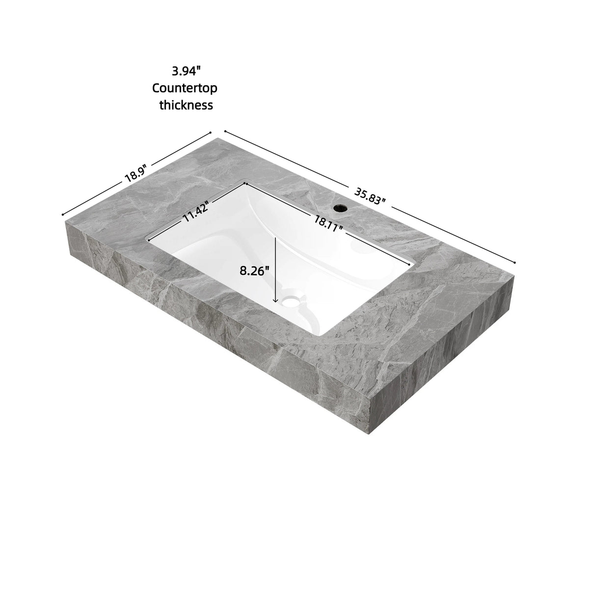 36" MURI Bathroom Sink