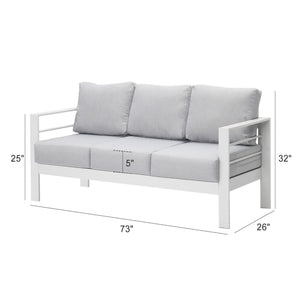 Outdoor Patio Set With All-Weather Thick Cushions