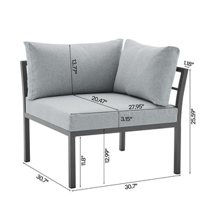 Sunnyside - 5 Piece Outdoor Conversation Set