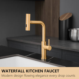 Kitchen Sink Faucet, Nickel