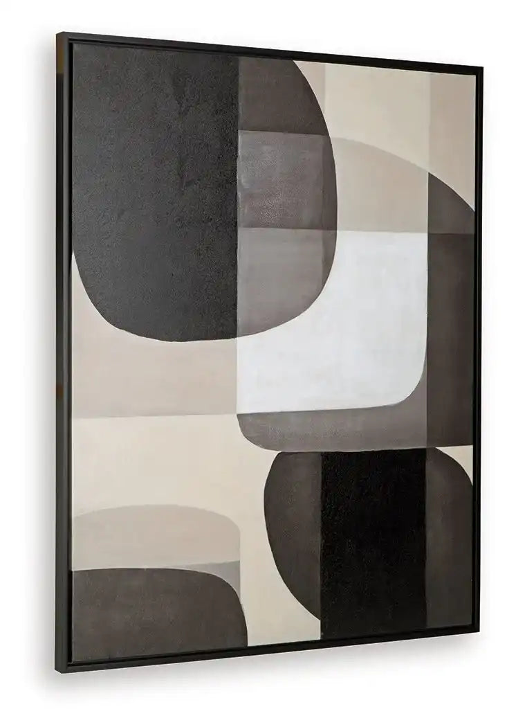 Kesleigh - Wall Art - Black / White - Best Buy Furniture