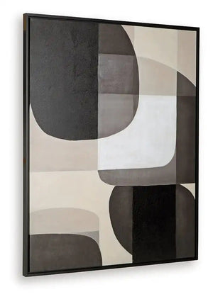 Kesleigh - Wall Art - Black / White - Best Buy Furniture