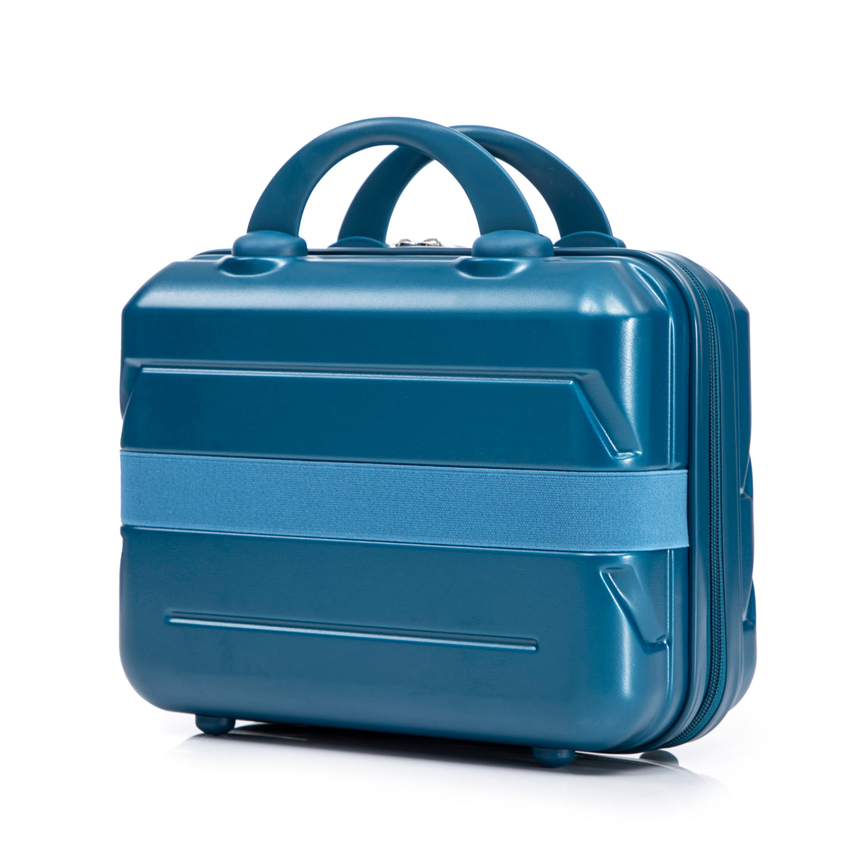 14"/20" 2-Piece ABS Spinner Wheel Luggage Set (Dark Blue)