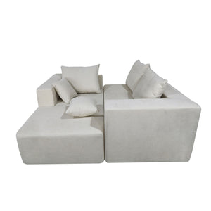 Modular Corner Sofa With Soft Fabric