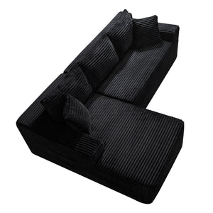 94.5" Cloud Modular Sectional Sofa Couch with L-Shape Chaise