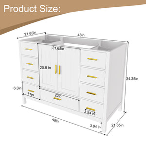 48" Bathroom Vanity Base Cabinet