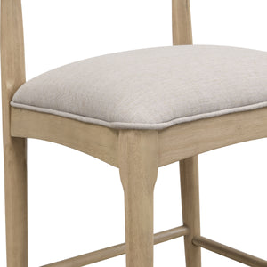 Counter Stool in Pebble Fabric (Set of 2)