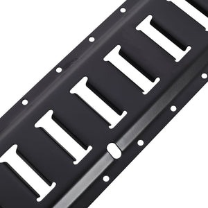12 Pieces E Track Tie-Down Rail Kit For Trucks, Vans, Garages - Black