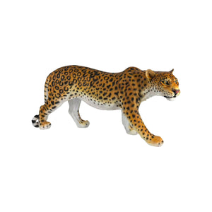 Realistic Leopard Garden Statue, 32'' Lifelike Resin Cheetah Sculpture, Waterproof Wildlife Animal Ornament for Yard Lawn Patio Backyard Outdoor Landscape Decor